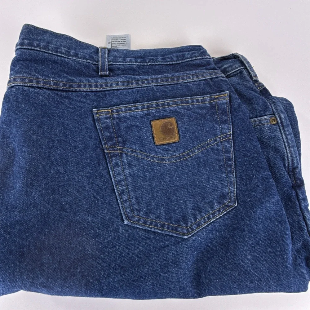 Carhartt Relaxed Fit Flannel Lined Denim Jeans‎ Mens B21 DST 50X30 NWT NOS